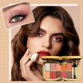 thumbnail image 2 of Glitter Eyeshadow Palette,10 Colors Sparkle Shimmer Eye Shadow Highly Pigmented Long Lasting Makeup Gold, 2 of 5