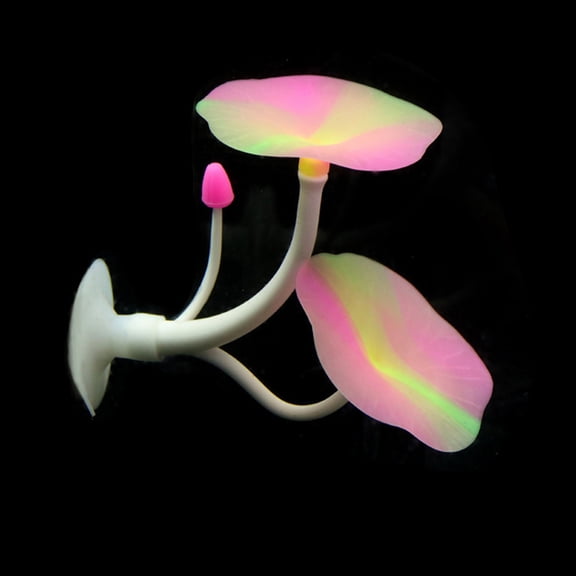 Aquarium Decoration Coral Silicone Resting Bed For Betta Fish, Pink 1Pc Ornament