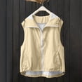 thumbnail image 6 of Ankola Women's Casual Zip Up Cargo Vest Lightweight Sleeveless Blazer Vest Jacket Tops Trendy Outwear, 6 of 7