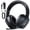 Black, variant on UDH Wireless Gaming Headset 2.4GHz for PS5/PS4/PC/Switch - Bluetooth 5.3 Headphones with Noise-Canceling Mic, 7.1 Surround Sound, 70H Battery Life, RGB Lights, Foldable, Portable - White