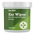 thumbnail image 3 of Pet MD - Dog Ear Cleaner Wipes - Otic Cleanser for Dogs to Stop Ear Itching, and Infections with Aloe and Eucalyptus - 100 Count, 3 of 6