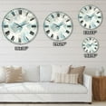 thumbnail image 4 of Designart 'Pale Blue Shade IV' Coastal wall clock, 4 of 4
