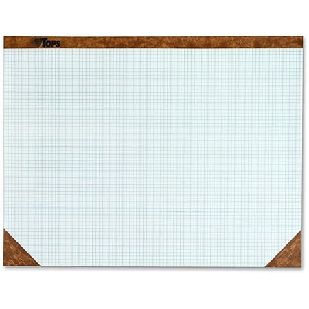 tops quadrille ruled paper desk pads walmart com graph paper desk pad