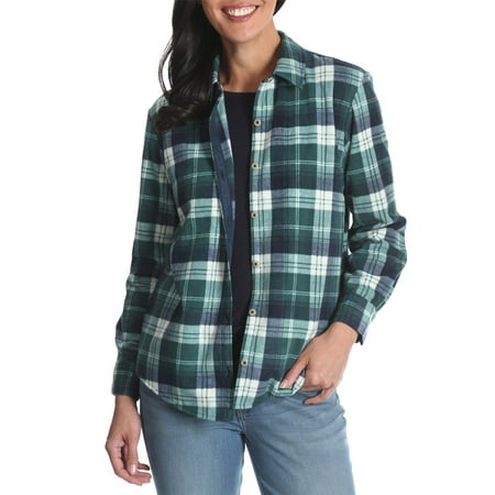 lee riders womens long sleeve knit fleece shirt