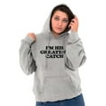 thumbnail image 3 of His Greatest Catch Funny Fishing Women Plus Size Graphic Pullover Hoodie Brisco Brands 2X, 3 of 4