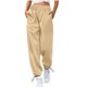 thumbnail image 2 of Pantalones de harén largos con cordón elástico en la cintura para mujer Fridja  hfkajh101971, 2 of 7