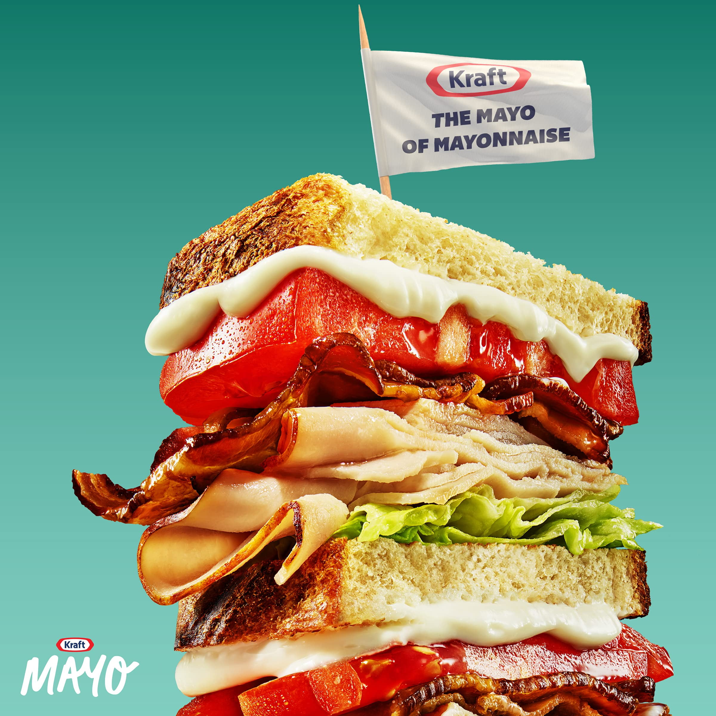 Kraft Real Mayo Creamy & Smooth Mayonnaise, 22 fl oz Bottle (Pack of 2)