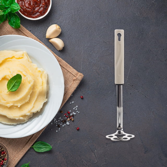 unbranded Triturador De Papas Y Verduras De Acero Inoxidable Resistente Con Mango Ergonómico