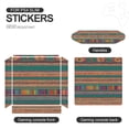 thumbnail image 4 of Decal Skin for PS4 Slim / PS4 Pro / PS4, Whole Body Vinyl Sticker Cover for Playstation 4 Console and Controller (Mexican BOHO Strips-1), 4 of 5