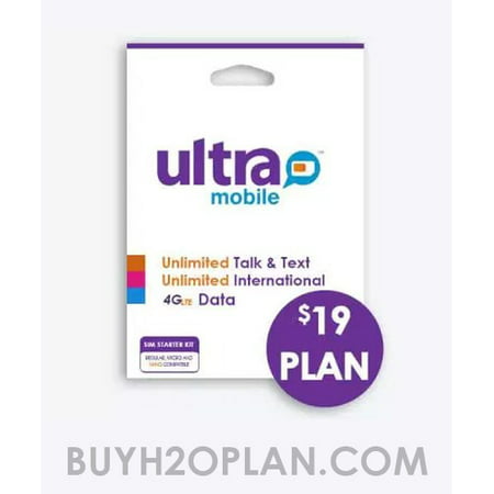 Ultra Mobile SIM Card with $19 First Month Plan included (Orders with more than 4 SIM Cards will be