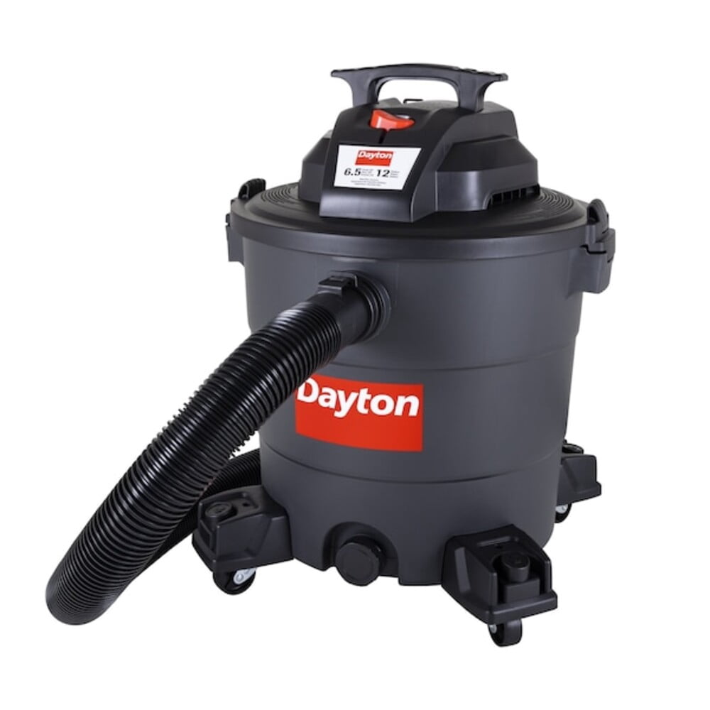 Dayton Contractor Wet/Dry Vacuum,12 gal,1,200 W 61HV84