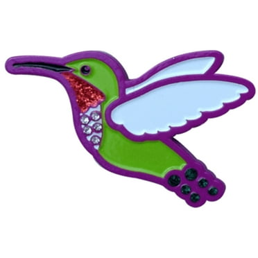 ReadyGolf: Hummingbird Ball Marker  Hat Clip with Crystals