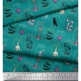 thumbnail image 3 of Soimoi Polyester Crepe Fabric Ghost,Skull & Witch Halloween Print Fabric by Yard 42 Inch Wide, 3 of 3