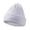 White, variant on Winter Beanies Winter Woolen Melon Hat Reflective Silk Knitted Hat Solid Color Thick Velvet Warm Ear Protection Toe Cap Hat