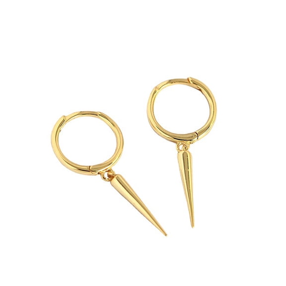 Long Spike Earrings, Dangle Earrings, Small Hoop Earrings, Minimalist Hoop Earrings, Sterling Silver Earrings, Dainty Hoops, Gifts for Mom