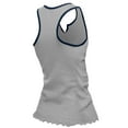thumbnail image 3 of Women's-New Era  Silver Dallas Cowboys Lettuce Hem Notch Neck Tri-Blend Tank Top, 3 of 3