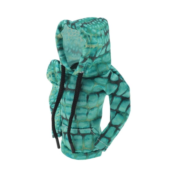 Unique Bargains Gear Shift Knob Cover Car Shift Knob Hoodie Green Polyester 6.3"x5.12" Digital Printing