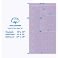 thumbnail image 3 of MK Gdledy Towels of 2 Pieces, 100% Cotton, Ultra Soft & Highly Absorbent for Everyday Use, 2 Bath Towels, 16''x28'',Gray, 3 of 6