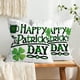 thumbnail image 3 of Funda de almohada decorativa del día de San Patricio 18x18 pulgadas Patrón de trébol verde Piel de melocotón Funda de cojín de terciopelo Sofá lavable a máquina Sofá Decoración del hogar Funda de, 3 of 4