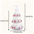thumbnail image 3 of Botella dispensadora con diseño de árbol de Navidad, transparente, blanca, de 10,14 oz, for jabón, loción de manos, almacenamiento y decoración reutilizables for el hogar de vacaciones, 3 of 4