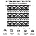 thumbnail image 2 of Blackout Kids Curtains,Black and White Zigzag Pattern Childrens Insulated Curtains Set Of 2,Bedroom Essentials,Toddler Room Decor 42x84in(106x213cm), 2 of 5