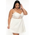 thumbnail image 5 of Plus Size Dreamy Organza Flare Dress - Ivory, 5 of 6