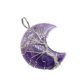 thumbnail image 2 of Colgante envuelto en luna de piedra de aventurina verde amatista Collar de cordón de cuero de ópalo de cristal rosa blanco Wmkox8yii  fajkfhkj164, 2 of 2