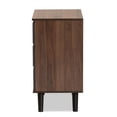 thumbnail image 5 of Baxton Studio Roldan 3-Drawer Dresser, Grey/Walnut Brown, 29.9" High x 23.6" Wide x 15.7" Deep, 5 of 8