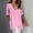 B31 Pink Womens Summer Tops Clearance Under $5, variant on Summer Xqxayjr Women Short Sleeve Cotton Linen Tshirt Summer Tops Under $5 Dressy Casual Asymmetric Hem Tshirts V Neck Trendy Summer Tunic Tops Mothers Day Gifts for Wife