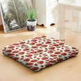 thumbnail image 4 of Fruity Strawberry Pillow&nbsp;– 22x22 Inch Large Meditation Cushion, Dutch Velvet, Cute Red Berry Design for Yoga, Tatami & Home Decor, 4 of 7