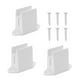 thumbnail image 3 of Paquete de 3 herrajes para soporte de manivela para accesorios de varilla de 0,51 pulgadas, resistentes, 1,7 x 2,2 pulgadas, espaciado entre orificios, 3 of 9