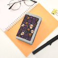 thumbnail image 7 of JIALIOU Nylon Trifold Card Wallet with ID Window Zipper Pocket for Men Women Teen Skulls Crosses Plants, 7 of 7