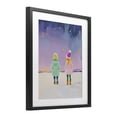 thumbnail image 2 of Stupell Industries Modern Children Watching Starry Winter Sky Black Framed Print Under Glass, 13 x 16, by The Prints Vibe, 2 of 8