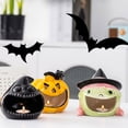 thumbnail image 2 of Advancent Portavelas de cerámica para decoración de Halloween, resistente al desgaste, duradero, ambiente festivo, buenos regalos Kits de decoración para fiestas tipo+4, 2 of 6