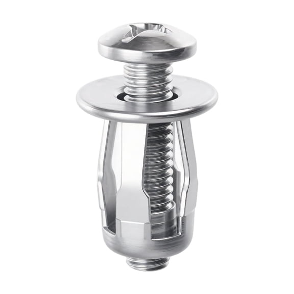 Expansion Nut 10 Pack Stainless Steel 1 Inch Captive Screw Rivet Nut for Home Repair Car Hobbyist Workshop Supply