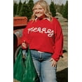 thumbnail image 4 of Redhotype Sparkling Merry Red Plus Size Sweater - Cozy Holiday Style!, 4 of 8