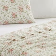thumbnail image 3 of - Queen Sheets, Cotton Percale 6-Piece Bedding Set, Crisp & Cool Home Decor (Marissa Coral, Queen), 3 of 6