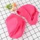 thumbnail image 2 of 2 unids Estiramiento de poliéster Gorro de baño Ajuste cómodo Gorros de baño Gorros de ducha para hombres adultos, mujeres Pelo largo (rosa roja), 2 of 5