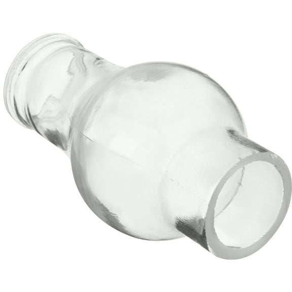 MERRYHAPY Transparent Glass Oil Lamp Shade Windproof Design Clear Lamp Cover Replacement