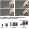 thumbnail image 5 of JIATER Recliner Chair Covers Stretch Velvet Recliner Slipcover with Pockets,24"-33",Gray, 5 of 8