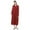 Red (Women), variant on XBASW Women's Mens Long Robe Hooded Bathrobe Zipper Bath Towel Couple Full Length Solid with Pocket Sleepwear M-XL
