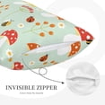 thumbnail image 5 of Bixox Mushroom Bee Printed Pillow Protector,Super Soft Ideal for Home,Guests,Rentals - 14"x20", 5 of 8
