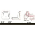 thumbnail image 3 of A&I Products Deluxe Comfort Lawn Mower Seat, Black, Fits Universal Lawn Mowers, Height 18 inches, 3 of 9