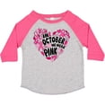 thumbnail image 3 of Inktastic In October We Wear Pink Breast Cancer Awareness Heart Boys or Girls Toddler T-Shirt, 3 of 5