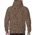 thumbnail image 7 of Uemuo Brown Leopard Pattern Men's Hoodie - Casual Pullover Hoodie with Kangaroo Pocket, Stylish Hooded Sweatshirt for Everyday Wear-XX-Large, 7 of 7