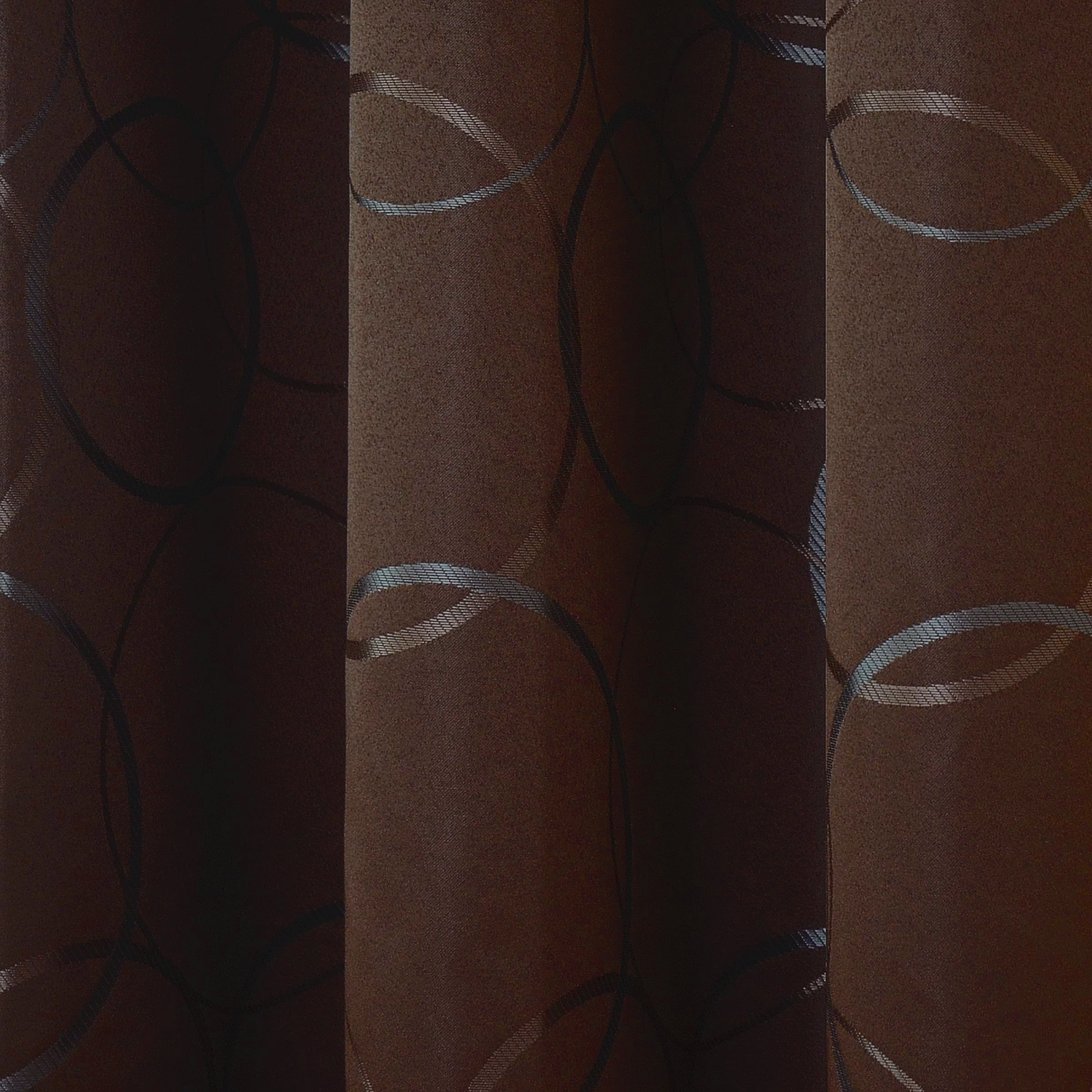 Eclipse Zodiac Blackout Grommet Curtain Panel, Brown, 42 x 108