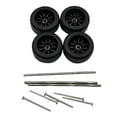 thumbnail image 1 of 4x Ruedas y neumáticos para coche RC, piezas de mejora, ruedas, modelo RC, accesorios de aleación para coche RC Estilo negro A., 1 of 9