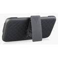 thumbnail image 6 of NAKEDCELLPHONE'S BLACK KICKSTAND TEXTURED RIBBED HARD CASE COVER + BELT CLIP HOLSTER FOR SAMSUNG GALAXY S7 EDGE PHONE, SM-G935, 6 of 7