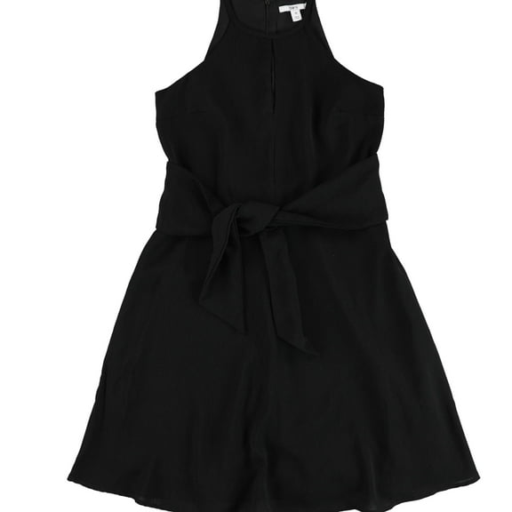Bar III Women’s Tie-Waist Halter Dress (S, Black)