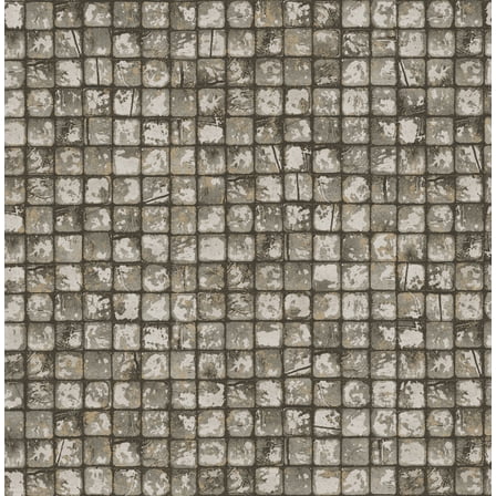 Advantage Kingsley Grey Tiled Wallpaper